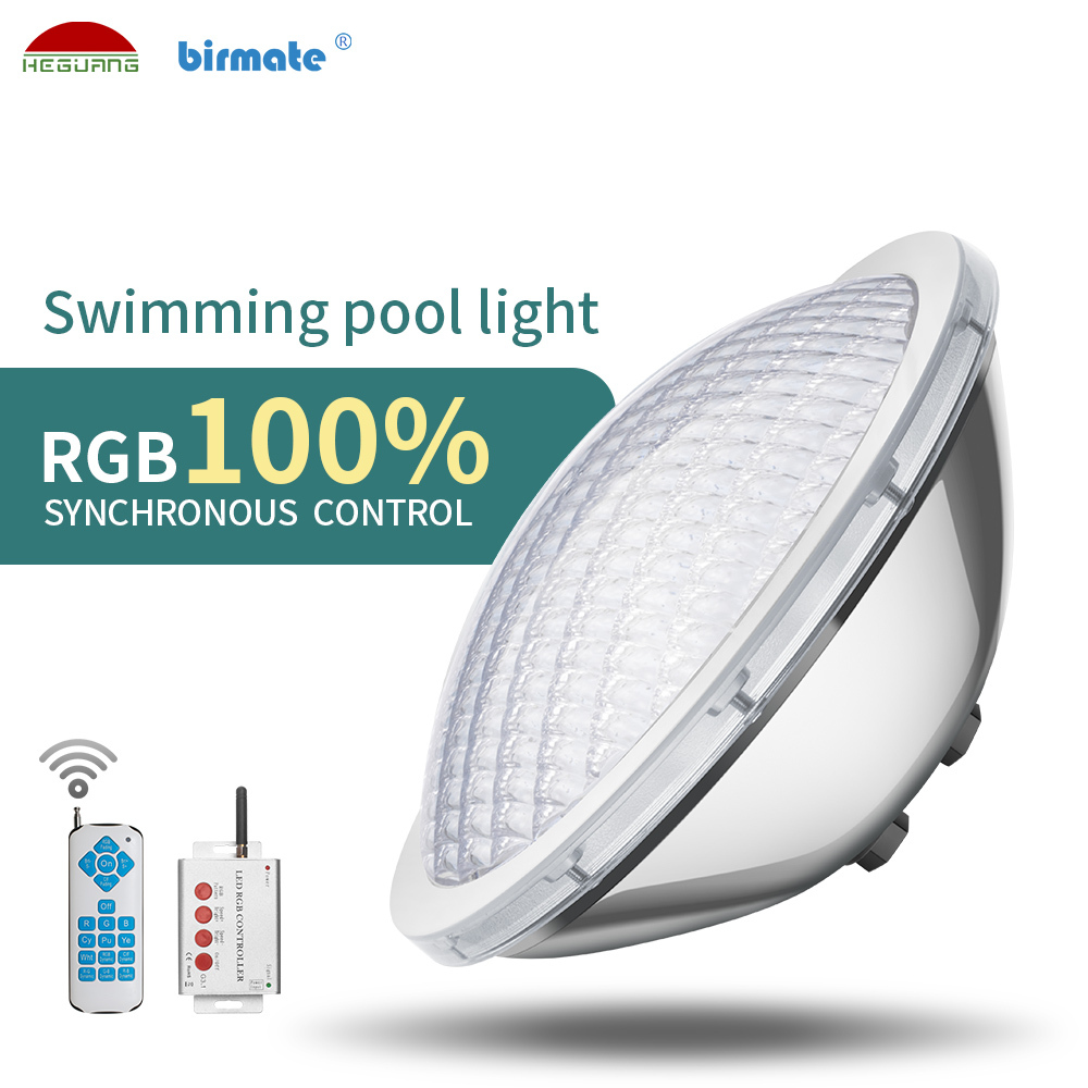 HEGUANG Par56 18*3W RGB IP68 SS316L Underwater Light Led Pool Light Swimming Pool Led Light