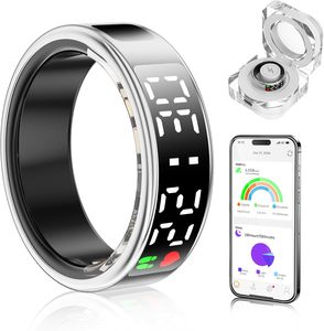 R9 Smart Ring Layar Sentuh <span class=keywords><strong>Android</strong></span> Multi-Fungsi untuk Pemantauan Detak Jantung, Oksigen Darah, dan Tidur, Kontrol Aplikasi - Product Image 1