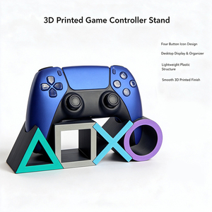 Support d'affichage créatif pour manette de jeu en impression 3D, organisateur de bureau unique en forme de triangle, carré, croix et cercle pour manettes de jeu - Product Image 4