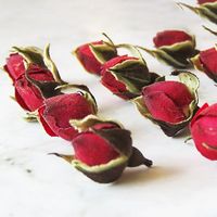Bourgeons de rose séchés Golden Edge pour tisane – Fleurs séchées naturelles pour infusions – Matière première en vrac