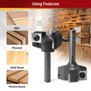 Hozly ODM/OEM Tùy Chỉnh 8Mm 1/2Mm CNC Bề Mặt <span class=keywords><strong>Router</strong></span> Bit Gỗ 3-Sáo Spoilboard Chèn Carbide Tấm Mặt End Phay - Product Image 4