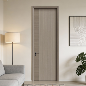 Porte en bois à surface ignifuge, design moderne, nouvelle tendance, vente chaude, pour hôtels, appartements, chambres à coucher - Product Image 1