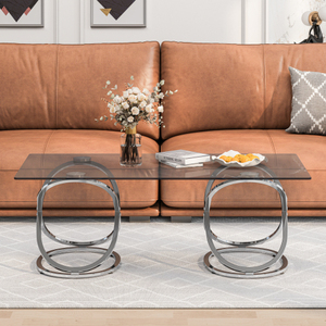 Nordic Style Modern Side <b>Table</b> <b>Coffee</b> <b>Table</b> Set Metal with Wood Panel for Living Room Furniture Home Decor - Product Image 2