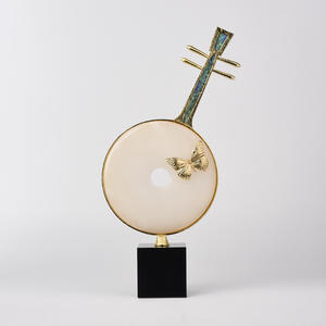 Adorno <span class=keywords><strong>de</strong></span> Pipa (Lira China) Evelyn, Artesanía en Jade, Decoración para el Hogar <span class=keywords><strong>de</strong></span> Lujo Ligero y Moderno - Product Image 5