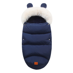 Nouveauté hiver 2025, <span class=keywords><strong>gigoteuse</strong></span> et tenue pour bébé doublée de polaire, épaisse, comprend une couverture d'emmaillotage 0803-001 - Product Image 1