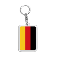 Acrylique Drapeau National Porte-clés Tourisme Souvenir Décoration Petit Cadeau