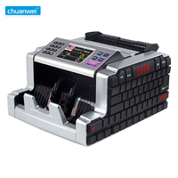 Machine à compter les billets de qualité professionnelle AL-6200 avec détection de contrefaçon UV/MG, certifiée ROHS