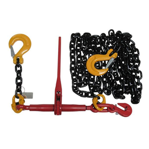 Heavy Duty forjado grau 8 alavanca catraca amarração cadeia loadbinder kit 10mm (amarrar amarração segurança Grab Sling gancho 5m 8m 12m) - Product Image 1