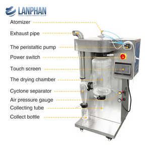 Équipement de séchage par pulvérisation mini 2L certifié CE, contrôlé par PLC, écran tactile automatique, haute précision de température pour usage en laboratoire - Product Image 3