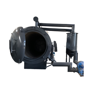 Nieuwe turnkey geautomatiseerde carbonisatie-installatie met gesloten luchtcirculatie en emissiecontrole, met motoren voor de houtskoolproductie-industrie. - Product Image 5