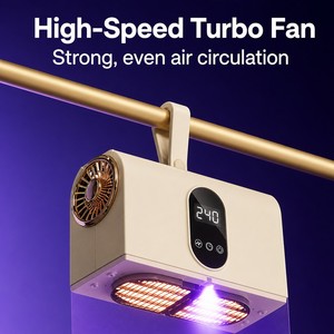 Secadora <span class=keywords><strong>de</strong></span> Ropa Portátil <span class=keywords><strong>de</strong></span> Secado Rápido con Pantalla Brillante para Lectura Fácil <span class=keywords><strong>de</strong></span> las Ajustes, Ideal para el Lavandería Diaria - Product Image 2