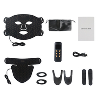 Masque facial LED portable en silicone à lumière rouge pour les utilisateurs d'ordinateurs – Kit de soin visage et cou en gros