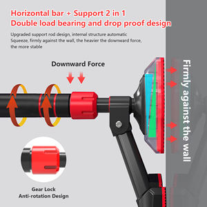 Set pendukung keamanan Gordon grosir pintu rumah Horizontal Chin atas <span class=keywords><strong>Bar</strong></span> aman mengunci Pull-up Dip berdiri - Product Image 4