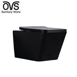 OVS Tankless Wall Mounted One Piece Bowl Water Closet Dual-Flush Wall Hung Back To Wall Toilet Unit