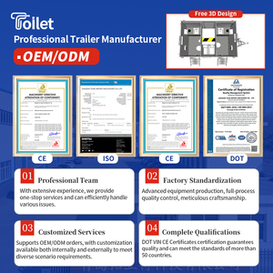 Remolque <span class=keywords><strong>de</strong></span> Baño Portátil <span class=keywords><strong>de</strong></span> Lujo con 4 Cabinas, Remolque <span class=keywords><strong>de</strong></span> Baño para Campamentos, Remolque <span class=keywords><strong>de</strong></span> Inodoro Móvil para Caravanas - Product Image 6