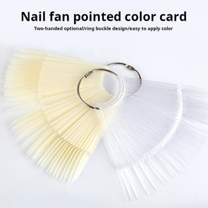 Nuancier de vernis à ongles, échantillons de couleur pour faux ongles semi-couvrants, échantillons de couleur pour application sur doigts, style de design - Product Image 2