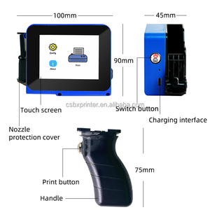 Mini Batch Code Draagbare Handheld <span class=keywords><strong>Inkjet</strong></span> Printer voor Snel Droogende Batchcodering Ei Datum Vervaldatum Nummer Datum TIJ - Product Image 4