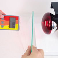 Boîte de test de film de fenêtre automobile pour la réduction de la chaleur, 4 côtés rotatifs, testeur de film solaire, testeur de teinte de fenêtre de voiture avec compteur de puissance infrarouge