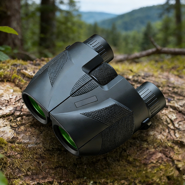 Children 10x25 High Power Folding Porro Binoculars K9 Roof Prism Waterproof Mini Hunting Telescope Compact Bird Watching Travel