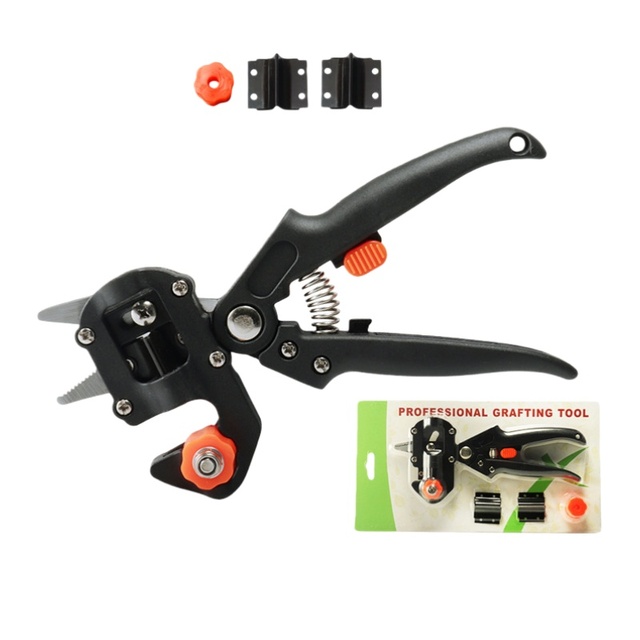 Professional Garden Fruit Tree Plant Pruning Shears Grafting Cutting Tool Kit with Replaceable Blades
