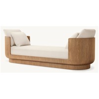 Lit de repos de luxe pour chambre intérieure, 100% bois fait main, style lit mural, mobilier de salon et canapé