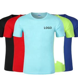 Camiseta deportiva de poliéster 100% de secado rápido con cuello redondo para hombre - Product Image 6