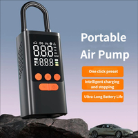 Gonfleur de pneus, compresseur d'air portable, mini pompe à air sans fil avec manomètre numérique 150 PSI, gonflage rapide