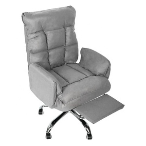 Silla Ergonómica para Oficina en Casa, Silla Giratoria <span class=keywords><strong>de</strong></span> Tela con Ruedas y Patas <span class=keywords><strong>de</strong></span> Metal, Silla <span class=keywords><strong>de</strong></span> <span class=keywords><strong>Escritorio</strong></span> para Computadora, para Dormitorio y Ocio - Product Image 1