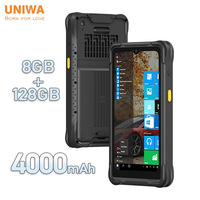PDA Portátil con Windows 11 IOT, Pantalla de 6.5 Pulgadas, 8GB, 128GB, Escáner de Código de Barras 2D, Tableta Resistente para Servicio de Campo