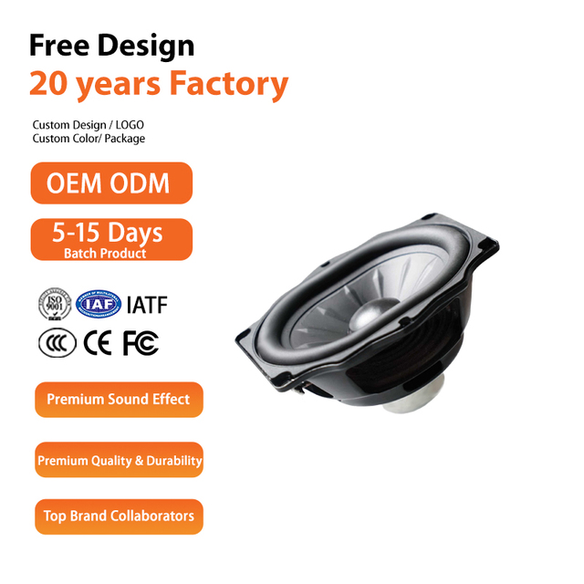 Factory Custom Small Car Speaker | High Fidelity Full Frequency Speaker Driver Unit for Automotive Audio Systems