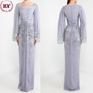Kebaya musulmane élégante en gros pour femmes – Mode moderne Baju Kurung Malaisie en polyester – Ensembles décontractés modernes pour adultes - Product Image 2