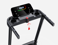 Equipo de Fitness para el hogar unisex, cinta de correr con pantalla LED de acero motorizada para correr, caminar, entrenamiento atlético acondicionado