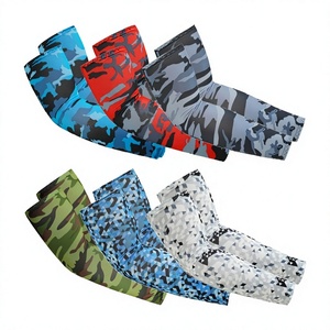 SPARKWELL INDUSTRIES Camouflage Cycling <b>Arm</b> <b>Sleeves</b> UV Protection Quick Dry Breathable 100% Polyester <b>for</b> <b>Men</b> Women - Product Image 1