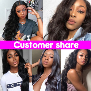 Échantillon gratuit perruque Lace Front Wig naturelle HD pre-plucked pour femmes noires, perruque Lace Frontal Wig Body Wave avec Baby Hair - Product Image 4