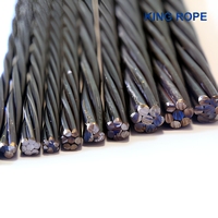 Câble métallique simple brin en acier à haute teneur en carbone 1X7 pour suspension et câblage BS/EN/GB/AISI/ASTM/DIN