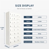 Casier de salle de sport 24 portes, casier à linge, casier de garde-robe en métal, Offre Spéciale