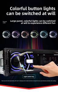 Estéreo Multimedia para Auto de Alta Potencia 7388, 4 RCA RGB, Retroiluminación de 7 Colores, FM/BT/AUX/TF, 2 USB, LCD - Product Image 4