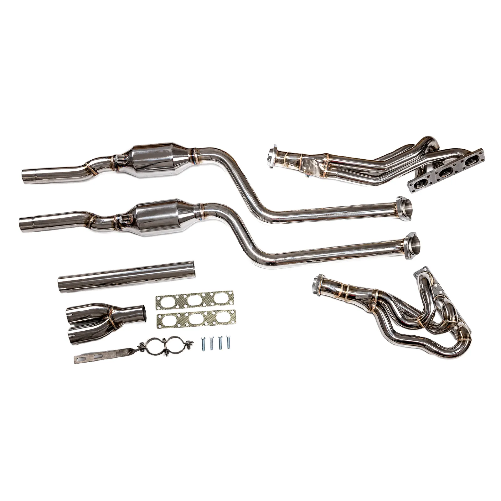 High Quality Polished Stainless Steel Exhaust System Manifold Header for BMW M52/M54 Engines