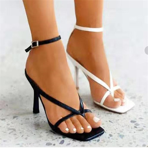 Summer New European and American Plus Size Cool High Heels Square Toe Clip Slim for Women - Product Image 3