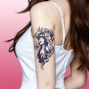 Nuevo Tatuaje Temporal de Hierbas con Impresión por Transferencia de Agua, Impermeable, de Larga Duración, con Formas Geométricas, Tatuaje Corporal Temporal de Plantas Naturales - Product Image 2