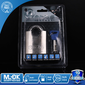 MOK 60 millimetri appeso blocco di sicurezza anti ladro top grillo con chiave allo stesso modo lucchetti chiusura - Product Image 3