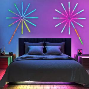 Bande lumineuse LED synchronisée avec la musique pour les fêtes, feux d'artifice, télécommande RGB, lumières nocturnes, décorations, lampe de décoration de chambre pour la maison - Product Image 6