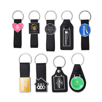 Porte-clés vierge en cuir pour sublimation, accessoires pour porte-clés photo, porte-clés