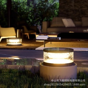 Lámparas Solares Modernas de Acero Inoxidable con LED para Jardín, Patio, Villa y Poste de Entrada - Product Image 2