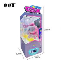Vente directe usine : Machine à griffes à monnayeur pour la capture de gros jouets et de poupées à prix, modèle 'Cat-Claw-Machine'