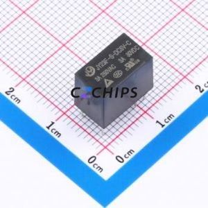 JY23F-S-DC5V-C Signal Relay DIP,12.3x7.4mm Relay 1 Changeover: 1C (SPDT-Changeover)::: Silver Alloy 3A - Product Image 1