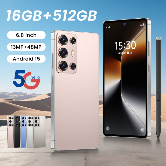 2026 Hot S6 5G Android Smartphone 6.8" 16+512GB 8000mAh 8-Core Unlocked Dual SIM Long Standby Global