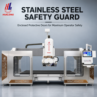 Mesin Pemotong Marmer CNC 5 Axis Terkontrol PLC Produktivitas Tinggi Pusat Pengolahan Slab Batu Granit Kuarsa Gergaji Jembatan