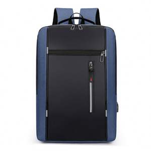 Laptop <b>Backpack</b> Bag Large Capacity Multifunction Soft Fashion <b>Black</b> Waterproof - Product Image 4