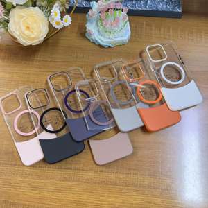 Diseño de piezas duales Venta caliente <span class=keywords><strong>Precio</strong></span> de fábrica Clear PC Magnetic Mobile Phone Cases Contraportada para <span class=keywords><strong>iPhone</strong></span> 15 <span class=keywords><strong>Pro</strong></span> <span class=keywords><strong>Max</strong></span> 14 <span class=keywords><strong>13</strong></span> 16 <span class=keywords><strong>Pro</strong></span> - Product Image 5